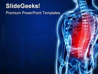 Back pain medical powerpoint templates and powerpoint backgrounds 0211