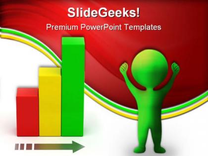 Bar chart growth business powerpoint templates and powerpoint backgrounds 0311