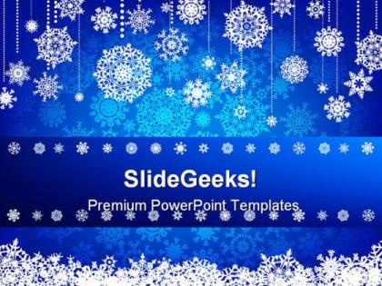 Blue christmas abstract powerpoint backgrounds and templates 1210