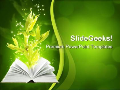 Book of ground magic nature powerpoint templates and powerpoint backgrounds 0511