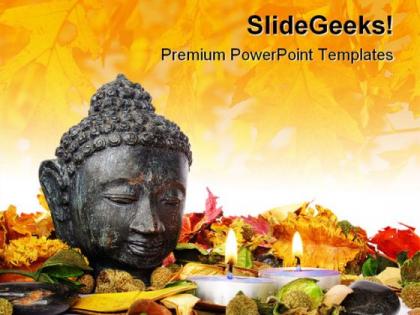 Buddha religion powerpoint backgrounds and templates 1210
