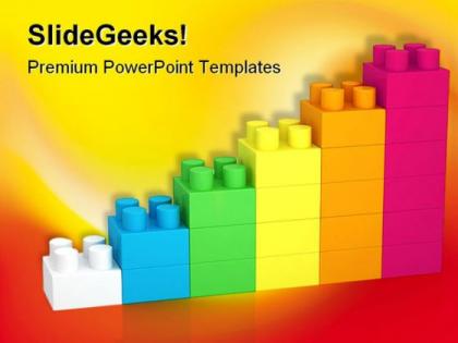 Building blocks construction powerpoint backgrounds and templates 0111