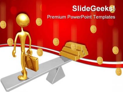 Business balance money powerpoint templates and powerpoint backgrounds 0611