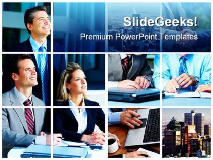 Business collage people powerpoint backgrounds and templates 1210