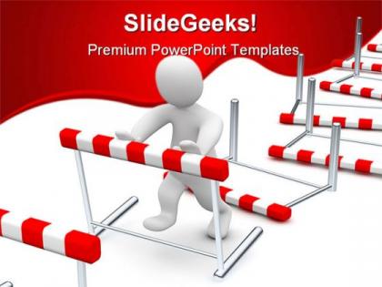 Business hurdles finance powerpoint templates and powerpoint backgrounds 0611