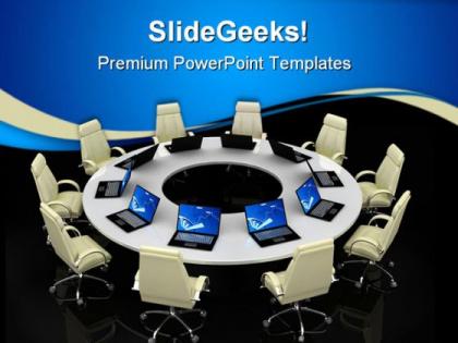 Business meeting computer powerpoint templates and powerpoint backgrounds 0511