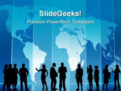 Business people global powerpoint templates and powerpoint backgrounds 0711