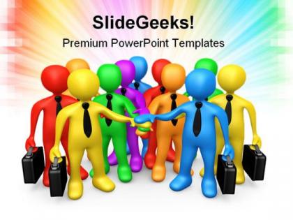 Business team communication powerpoint templates and powerpoint backgrounds 0511