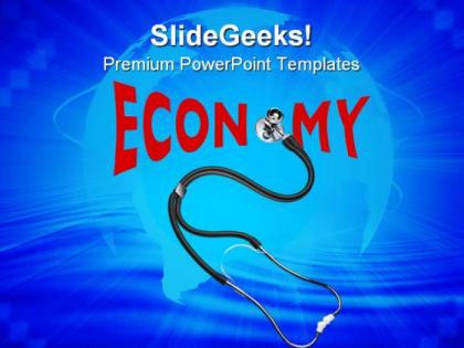 Checking economy health global powerpoint templates and powerpoint backgrounds 0311