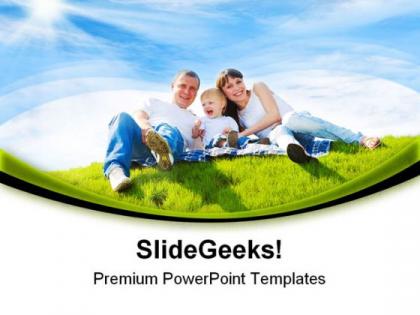 Cheerful family holidays powerpoint templates and powerpoint backgrounds 0511