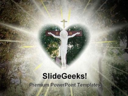 Christ crucifix abstract powerpoint templates and powerpoint backgrounds 0811