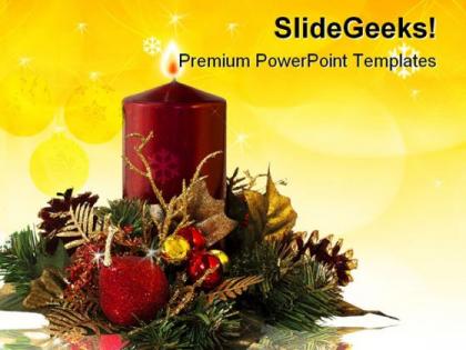 Christmas decoration festival powerpoint templates and powerpoint backgrounds 0411
