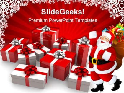 Christmas gifts festival powerpoint templates and powerpoint backgrounds 0511