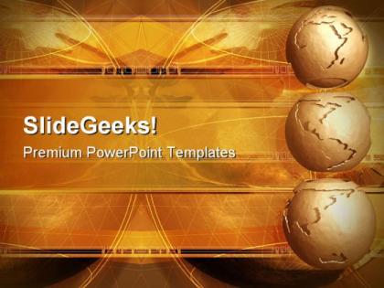 Clay globes abstract powerpoint templates and powerpoint backgrounds 0311