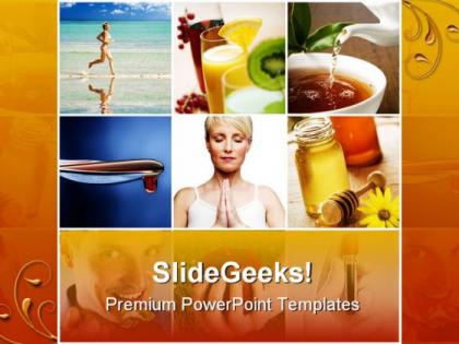 Collage health powerpoint templates and powerpoint backgrounds 0411