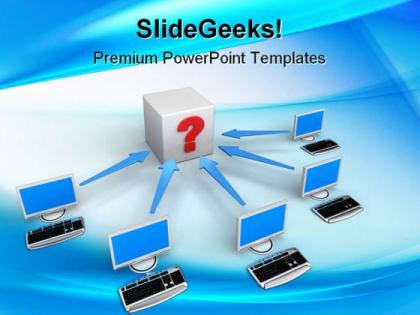 Computer network with arrows internet powerpoint templates and powerpoint backgrounds 0311