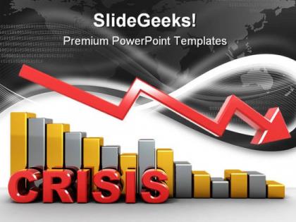 Crisis business powerpoint backgrounds and templates 0111