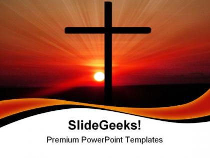 Cross religion powerpoint templates and powerpoint backgrounds 0111