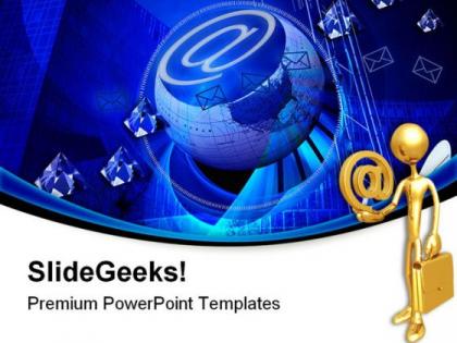 Crystal clear internet technology powerpoint templates and powerpoint backgrounds 0611