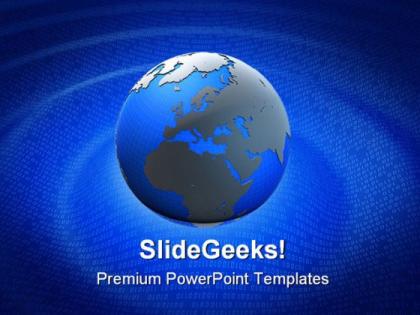 Digital globe binary01 global powerpoint templates and powerpoint backgrounds 0511