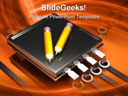 Digital writing technology powerpoint templates and powerpoint backgrounds 0311