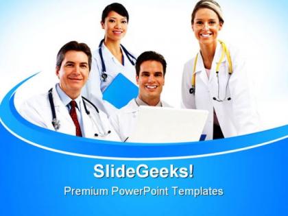 Doctors team01 medical powerpoint templates and powerpoint backgrounds 0411