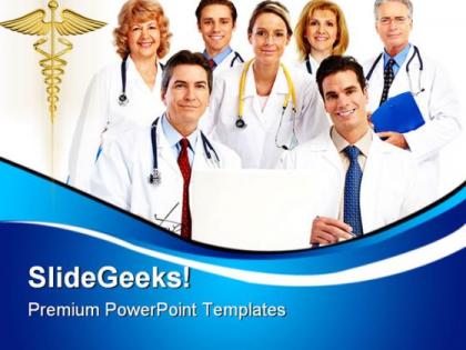 Doctors team medical powerpoint templates and powerpoint backgrounds 0411