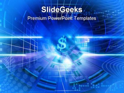 Dollar sign business powerpoint backgrounds and templates 1210