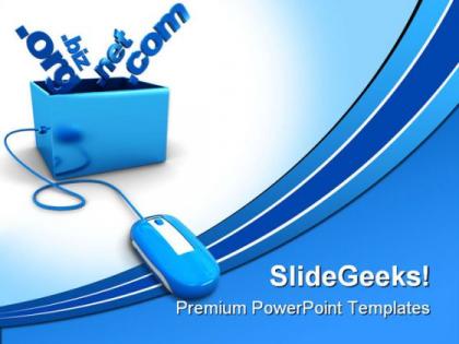 Domain names internet powerpoint templates and powerpoint backgrounds 0211