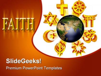 Earth religious symbols powerpoint templates and powerpoint backgrounds 0311