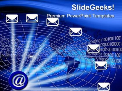 Email illustration internet powerpoint templates and powerpoint backgrounds 0511