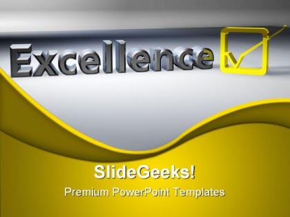 Excellence metaphor powerpoint templates and powerpoint backgrounds 0611