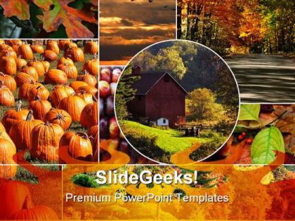 Fall collage nature powerpoint templates and powerpoint backgrounds 0411