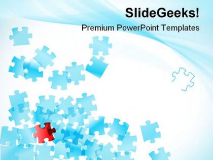 Falling of puzzles business powerpoint templates and powerpoint backgrounds 0811