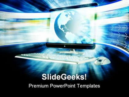 Fast internet global powerpoint templates and powerpoint backgrounds 0611