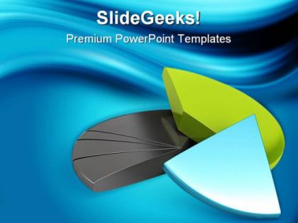Financial pie chart business powerpoint templates and powerpoint backgrounds 0411