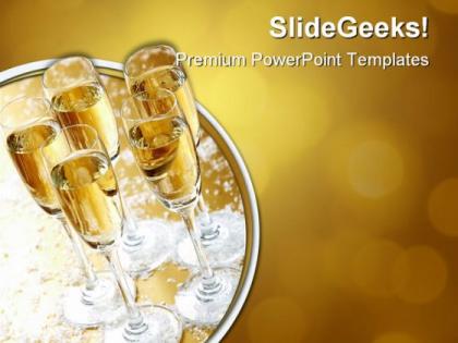 Five champagne festival powerpoint templates and powerpoint backgrounds 0511