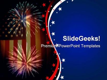 Flagworks americana powerpoint templates and powerpoint backgrounds 0611