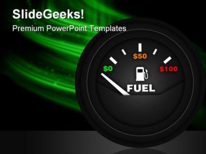 Fuel gauge industrial powerpoint templates and powerpoint backgrounds 0311