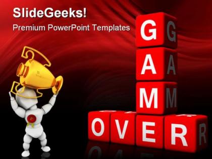Game over sports powerpoint templates and powerpoint backgrounds 0211