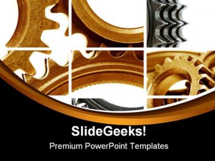Gears composition industrial powerpoint templates and powerpoint backgrounds 0411