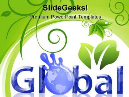 Global concept earth powerpoint templates and powerpoint backgrounds 0411