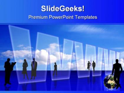 Global information technology powerpoint templates and powerpoint backgrounds 0411