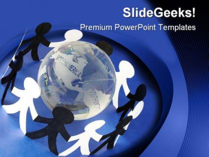 Global peace globe powerpoint templates and powerpoint backgrounds 0611