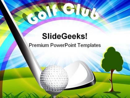 Golf club sports powerpoint templates and powerpoint backgrounds 0211
