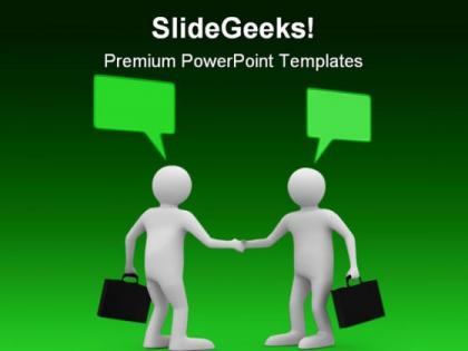 Handshake meeting business powerpoint templates and powerpoint backgrounds 0911