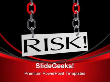 Hanging risk business powerpoint templates and powerpoint backgrounds 0411