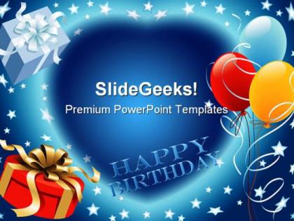 Happy birthday events powerpoint templates and powerpoint backgrounds 0511
