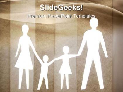 Happy family abstract powerpoint templates and powerpoint backgrounds 0811