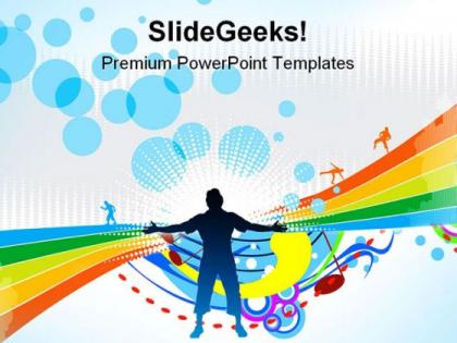 Happy people background powerpoint templates and powerpoint backgrounds 0511